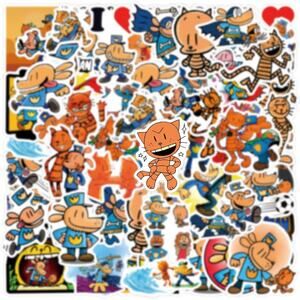 Dog Cartoon Stickers Pack 63pcs Waterproof Vinyl Decals Party Favors